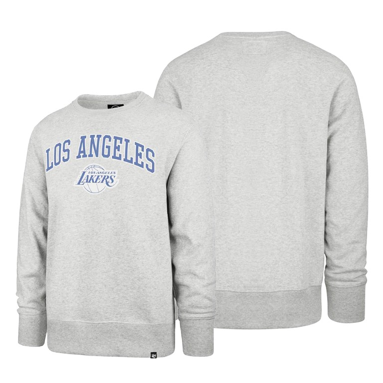 Men's Los Angeles Lakers NBA Headline Long Sleeve City Edition White Basketball T-Shirt BIY2583PX